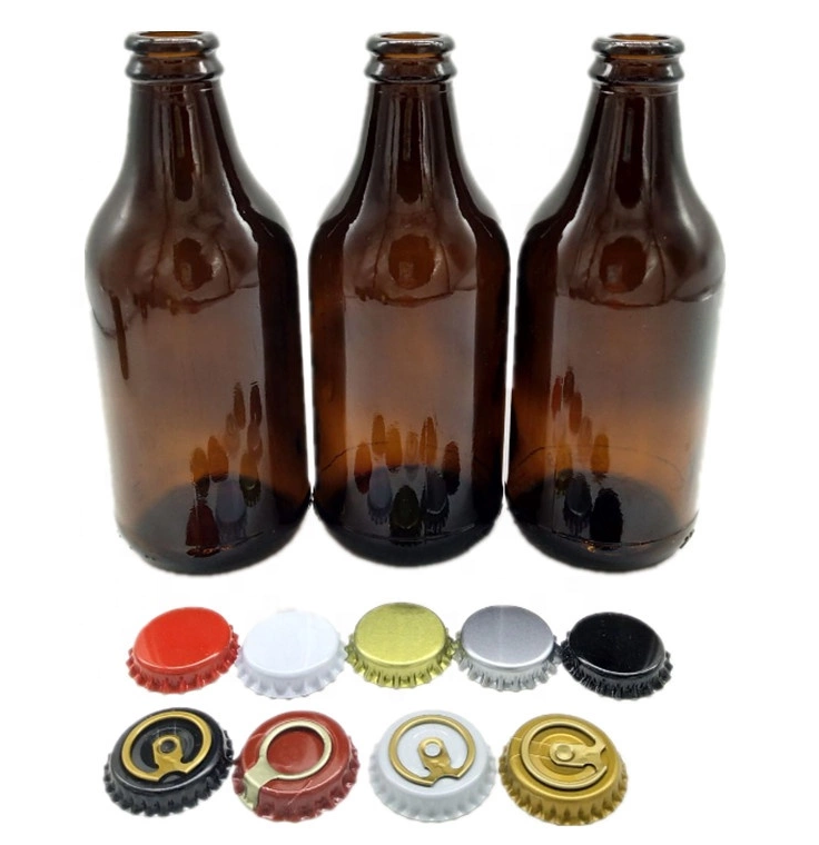 Amber Glass Oblong Flasks (Bulk) Caps NOT Included
