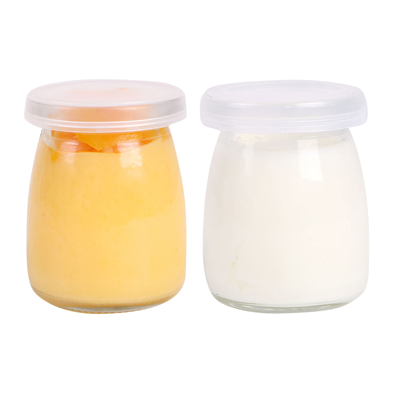 Buy Glass Jars for Yogurt - Clear Pudding Jar with Lid - Glass