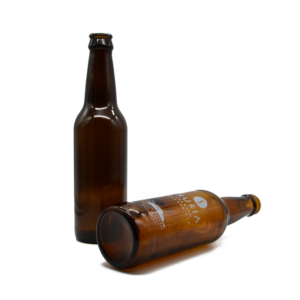 amber beer bottles