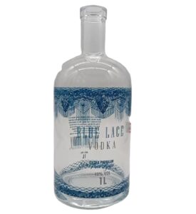 liquor bottle with silkprint