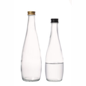 Custom Glass Water Bottle With Rubber Grip Suppliers and