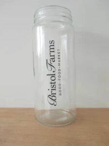 wide mouth glass water bottle